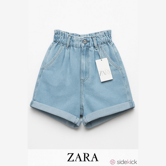 Zara High Rise Denim Shorts - Picture 4 of 4